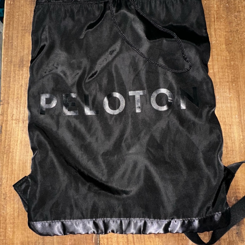 Peloton Black Drawstring Backpack - image 2